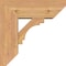 Ekena Millwork Merced Slat Smooth Bracket w/ Offset Brace, Western Red Cedar, 7 1/2"W x 20"D x 20"H BKT0806X20X20MRC06SWR - alternate 3